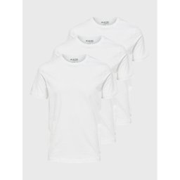 Selected Homme 3 db póló Axel 16087854 Fehér Regular Fit