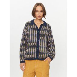 Vans Kardigán Alta Chunky Knit Cardigan VN000F6ZLKZ1 Sötétkék Regular Fit