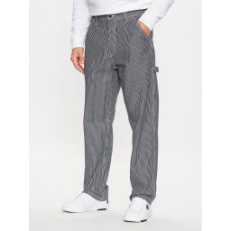 Vans Szövet nadrág Drill Chore Loose Tapered Carp Hickory S VN0008NC Kék Loose Fit