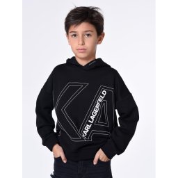 Karl Lagerfeld Kids Pulóver Z25431 M Fekete Regular Fit