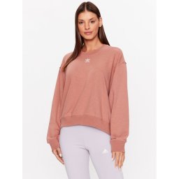 adidas Pulóver Essentials+ Made with Hemp Sweatshirt IC1822 Barna Loose Fit