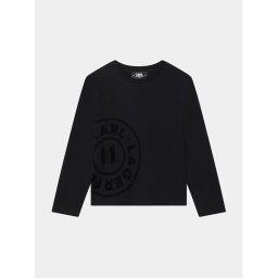 Karl Lagerfeld Kids Blúz Z25418 D Fekete Regular Fit