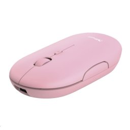 TRUST egérPUCK, vezeték nélküli, USB, rózsaszín