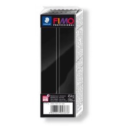 Gyurma, 454 g, égethető, FIMO \Professional\, fekete