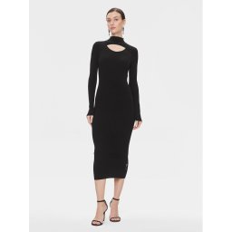 Hugo Kötött ruha Soritexa 50502242 Fekete Slim Fit