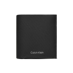 Calvin Klein Nagyméretű férfi pénztárca Ck Must Trifold 6Cc W/ Coin K50K511382 Fekete