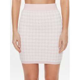 Guess Miniszoknya W4RD65 Z3DA0 Rózsaszín Slim Fit