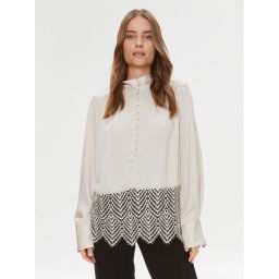 Bruuns Bazaar Blúz BBW3741 Ekru Relaxed Fit