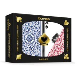 Copag 1546 POKER SIZE - Póker dupla plasztik kártya standard index (piros-kék)