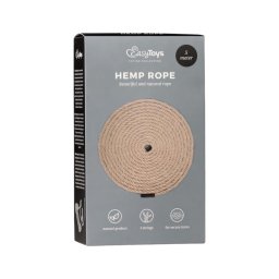 EasyToys Hemp Rope - kender bondage kötél (5 m, testszínű)
