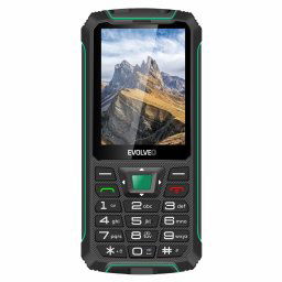 EVOLVEO StrongPhone W4, vízálló, tartós Dual SIM telefon, fekete-zöld