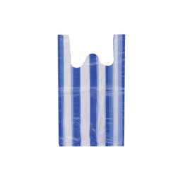 Ingvállas táska 280 x 500 mm 500 db/csomag kék-fehér csíkos