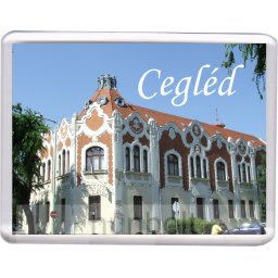 Cegléd- Kossuth Múzeum hűtőmágnes (műanyag keretes)