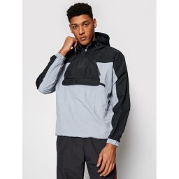 adidas Anorák Adventure Mishmash Blocked GN2329 Fekete Regular Fit
