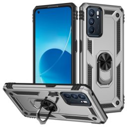 RING Védőtok Oppo Reno6 5G ezüsthöz