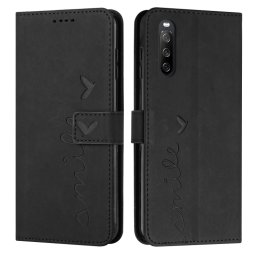 ART SMILE Pénztárcahuzat vezetékkel Sony Xperia 10 IV 5G fekete