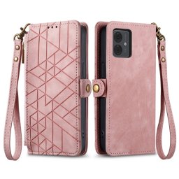 GEOM pénztárca tok Motorola Moto G14 pinkhez