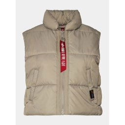 Alpha Industries Mellény Puffer Vest Cropped 138007 Bézs Regular Fit