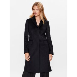 Calvin Klein Gyapjú kabát K20K205670 Fekete Regular Fit
