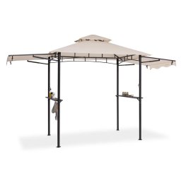 Blumfeldt Steakhouse Wings, pavilon, 244 x 260 x 152 cm, 160 g/m², poliészter, acél, bézs (GDW28-Steak h wing B)