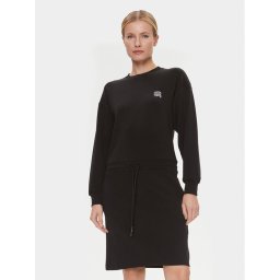 KARL LAGERFELD Kötött ruha 240W1352 Fekete Regular Fit