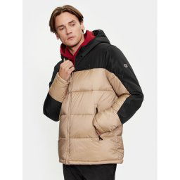 Champion Pehelykabát Hooded Jacket 219190 Bézs Regular Fit