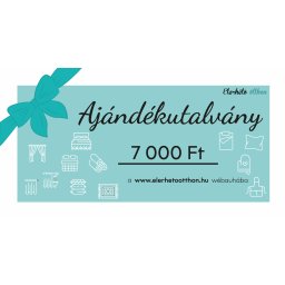 Ajándékutalvány 7 000 Ft Utalvány típusa: Elektronikus