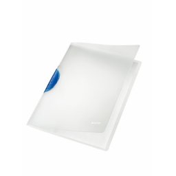LEITZ Gyorsfűző, klipes, PP, A4, LEITZ "ColorClip Magic", kék