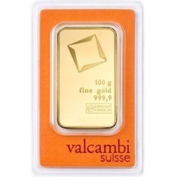 Valcambi 100g - befektetési aranylap