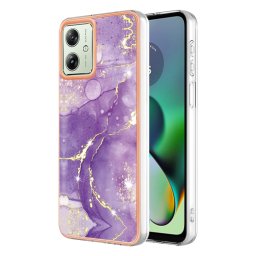 IMD MARBLE Motorola Moto G54 5G / G54 5G Power Edition PURPLE GOLD védőburkolat