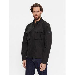 Calvin Klein Átmeneti kabát Recycled Light Shirt Jacket K10K107136 Fekete Regular Fit