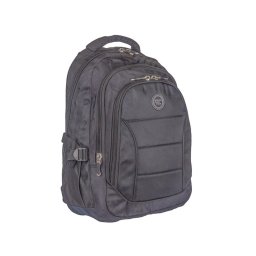 3+2 rekeszes fekete laptop tartós vászon hátizsák Aoking
