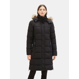 Tom Tailor Pehelykabát 1037569 Fekete Regular Fit