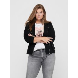 ONLY Carmakoma Átmeneti kabát Goldtrash 15218364 Fekete Regular Fit
