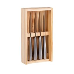 Alpina Steak kés szett 4 db 22,5 cm fa dobozzal 871125247384 Kifutó termék!
