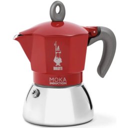 Bialetti Indukciós kávéfőző 4 személyes piros Moka Induction 0006944