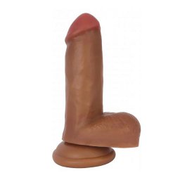 Curve Toys Bareskin - 6 tapadókorongos dildó