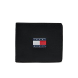 Tommy Jeans Nagyméretű férfi pénztárca Tjm Heritage Leather Cc Wallet AM0AM12082 Fekete