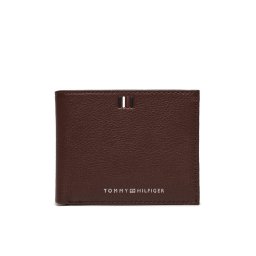 Tommy Hilfiger Nagyméretű férfi pénztárca Th Central Mini Cc Wallet AM0AM11854 Barna