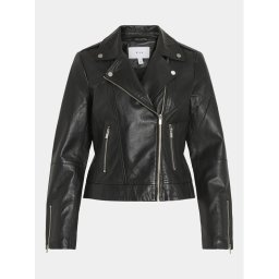 Vila Bőrkabát Feli 14067521 Fekete Regular Fit