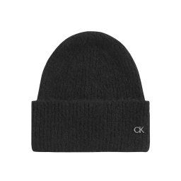 Calvin Klein Lux Wool fekete gyapjú sapka