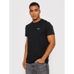 Pepe Jeans Póló Original Basic 3 N PM508212 Fekete Slim Fit