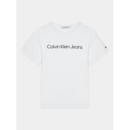 Calvin Klein Jeans Póló IU0IU00599 D Fehér Regular Fit