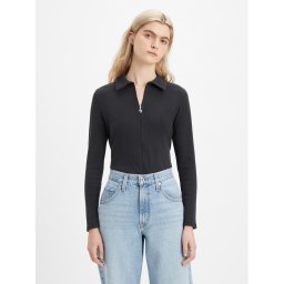 Levi's® Blúz Right On Rib A5951-0000 Fekete Slim Fit