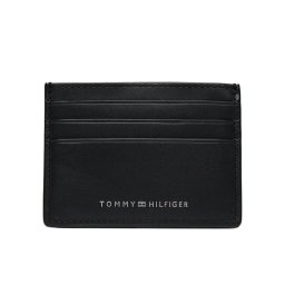Tommy Hilfiger Bankkártya tartó Th Spw Leather Cc Holder AM0AM11845 Fekete