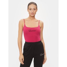 Guess Felső Signature V4RP06 J1314 Rózsaszín Regular Fit