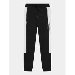 Calvin Klein Jeans Melegítő alsó Color Block IB0IB01933 Fekete Regular Fit
