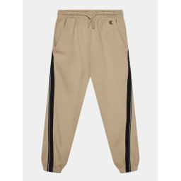 Calvin Klein Jeans Melegítő alsó Interlock IB0IB01931 Bézs Relaxed Fit