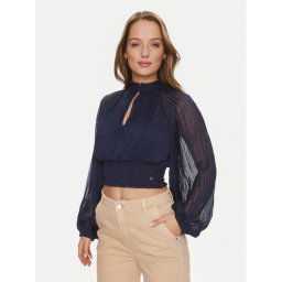 Guess Blúz Bianca W4RH69 WDW52 Sötétkék Regular Fit