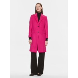Boss Gyapjú kabát Catara 50501019 Rózsaszín Slim Fit